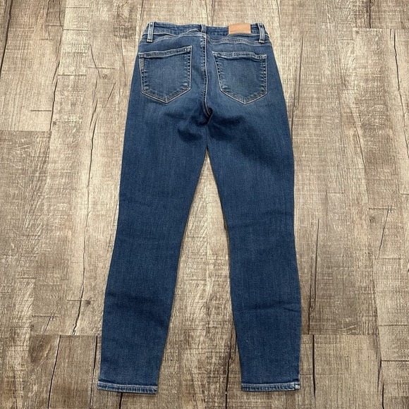 Paige Verdugo Jeans Skinny Mid Rise Cropped Stretch Denim Skinny Forever Size 24 - Picture 10 of 12